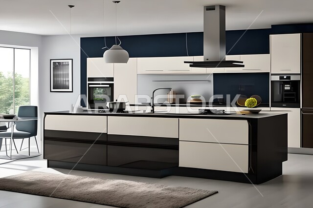 فلل وشقق سكنية حديثة عصرية وفاخرة ، ديكورات داخلية ، تصاميم وديكورات مطابخ راقية وعصرية وحديثة