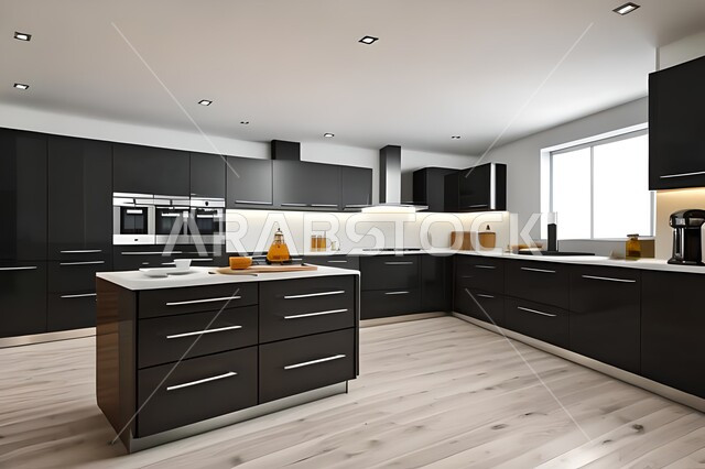 فلل وشقق سكنية حديثة عصرية وفاخرة ، ديكورات داخلية ، تصاميم وديكورات مطابخ راقية وعصرية وحديثة