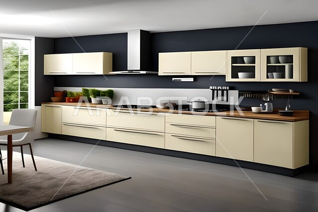 فلل وشقق سكنية حديثة عصرية وفاخرة ، ديكورات داخلية ، تصاميم وديكورات مطابخ راقية وعصرية وحديثة