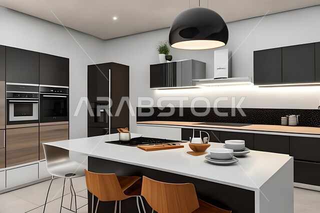 ديكورات داخلية ، تصاميم وديكورات مطابخ راقية وعصرية وحديثة ، فلل وشقق سكنية حديثة عصرية وفاخرة