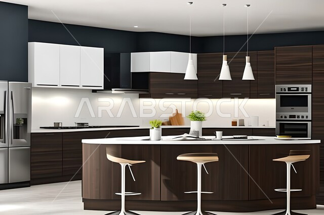 ديكورات داخلية ، تصاميم وديكورات مطابخ راقية وعصرية وحديثة ، فلل وشقق سكنية حديثة عصرية وفاخرة