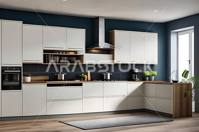 Interior decorations, elegant, modern and modern kitchen designs and decorations, modern and luxurious villas and apartments