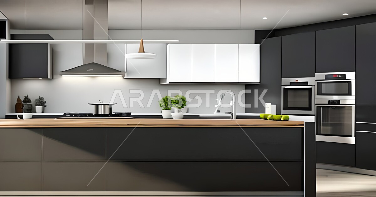 ديكورات داخلية ، تصاميم وديكورات مطابخ راقية وعصرية وحديثة ، فلل وشقق ...