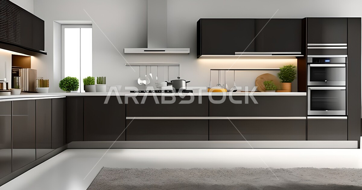 ديكورات داخلية ، تصاميم وديكورات مطابخ راقية وعصرية وحديثة ، فلل وشقق ...