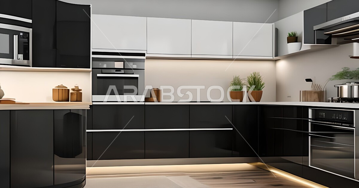 ديكورات داخلية ، تصاميم وديكورات مطابخ راقية وعصرية وحديثة ، فلل وشقق ...