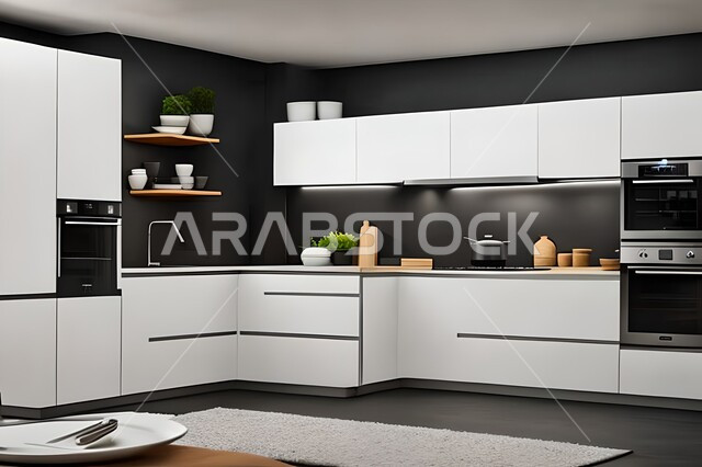 ديكورات داخلية ، تصاميم وديكورات مطابخ راقية وعصرية وحديثة ، فلل وشقق سكنية حديثة عصرية وفاخرة