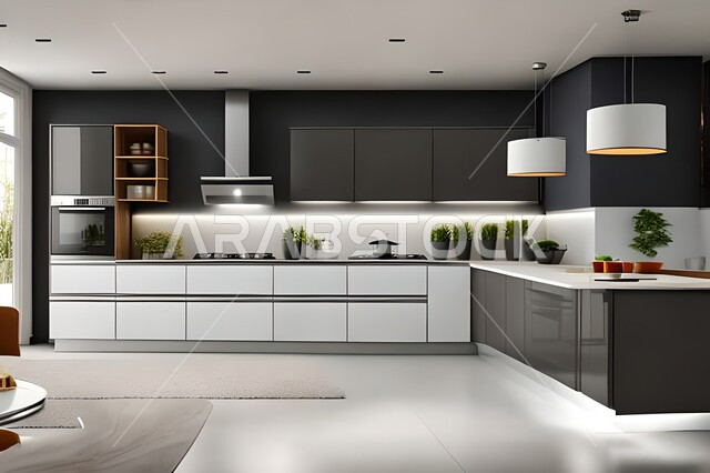 ديكورات داخلية ، تصاميم وديكورات مطابخ راقية وعصرية وحديثة ، فلل وشقق سكنية حديثة عصرية وفاخرة