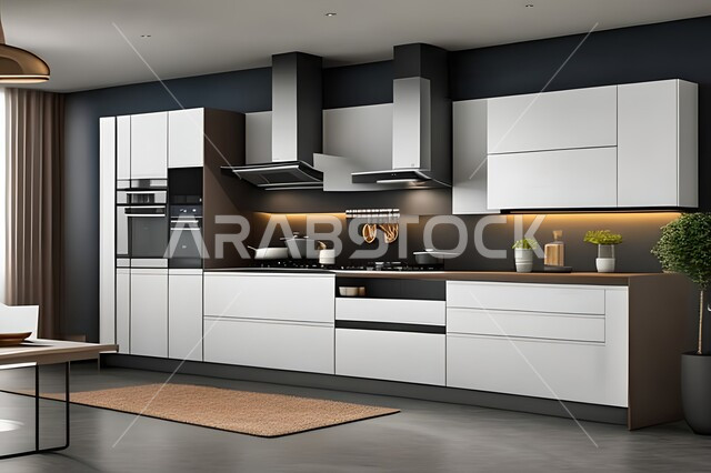 ديكورات داخلية ، تصاميم وديكورات مطابخ راقية وعصرية وحديثة ، فلل وشقق سكنية حديثة عصرية وفاخرة