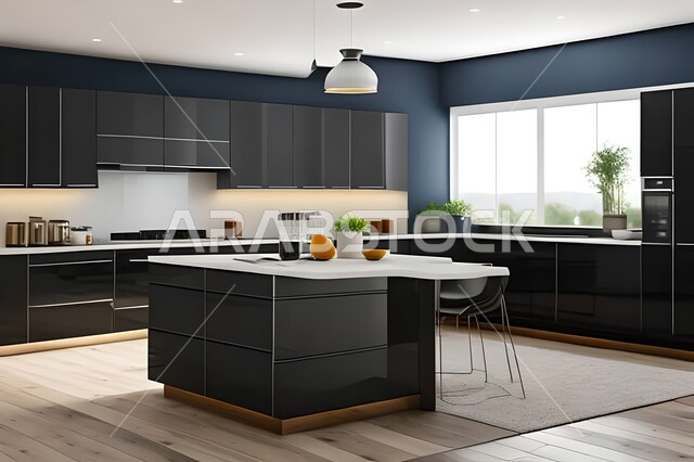 ديكورات داخلية ، فلل وشقق سكنية حديثة عصرية وفاخرة ، تصاميم وديكورات مطابخ راقية وعصرية وحديثة