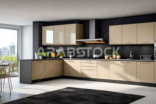 ديكورات داخلية ، فلل وشقق سكنية حديثة عصرية وفاخرة ، تصاميم وديكورات مطابخ راقية وعصرية وحديثة