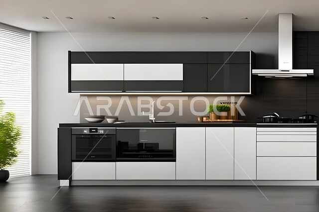 ديكورات داخلية ، مطابخ حديثة في شقق وفلل سكنية ، شقق وفلل سكنية بتصاميم عصرية راقية وحديثة