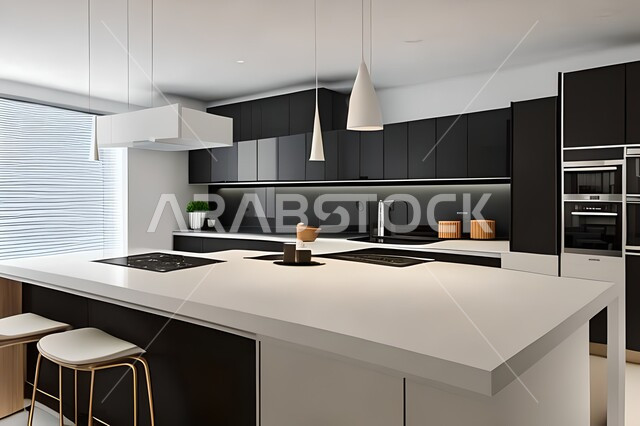 ديكورات داخلية ، مطابخ حديثة في شقق وفلل سكنية ، شقق وفلل سكنية بتصاميم عصرية راقية وحديثة