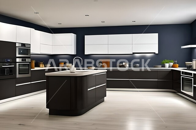 ديكورات داخلية ، مطابخ حديثة في شقق وفلل سكنية ، شقق وفلل سكنية بتصاميم عصرية راقية وحديثة