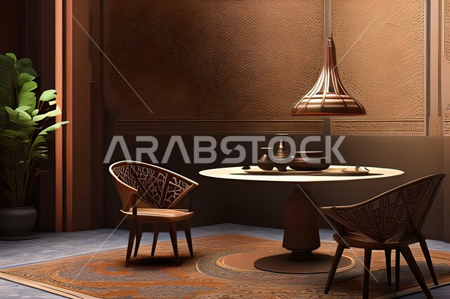 غرفة طعام بتصاميم عصرية راقية، ديكورات داخلية حديثة لغرفة سفرة, اثاث منزلي فاخر, شق وفلل سكنية