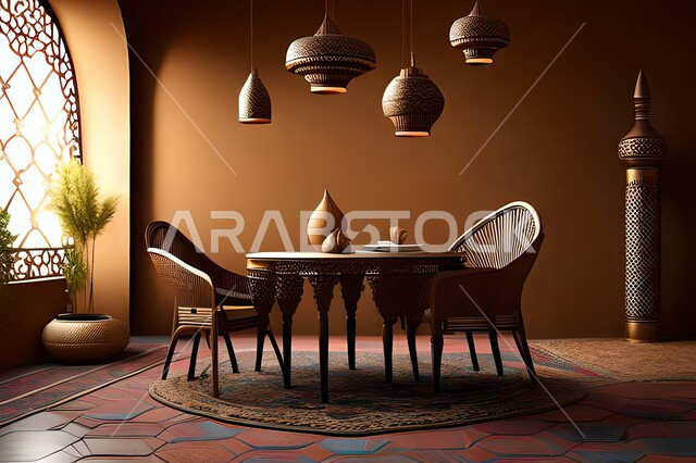 غرفة طعام بتصاميم عصرية راقية، ديكورات داخلية حديثة لغرفة سفرة, اثاث منزلي فاخر, شق وفلل سكنية