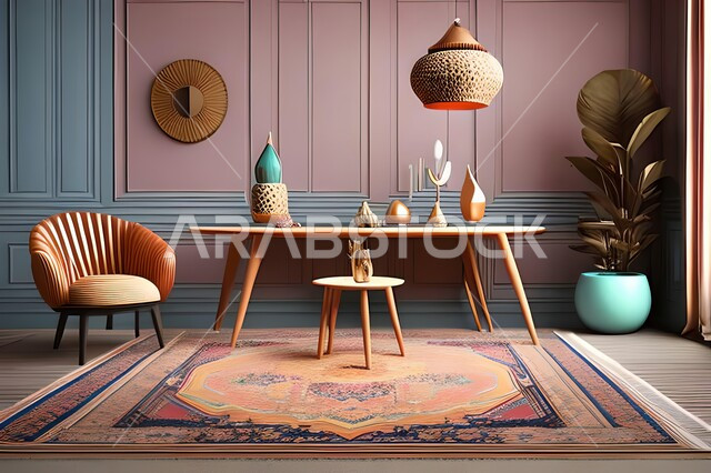 غرفة طعام بتصاميم عصرية راقية، ديكورات داخلية حديثة لغرفة سفرة, اثاث منزلي فاخر, شق وفلل سكنية