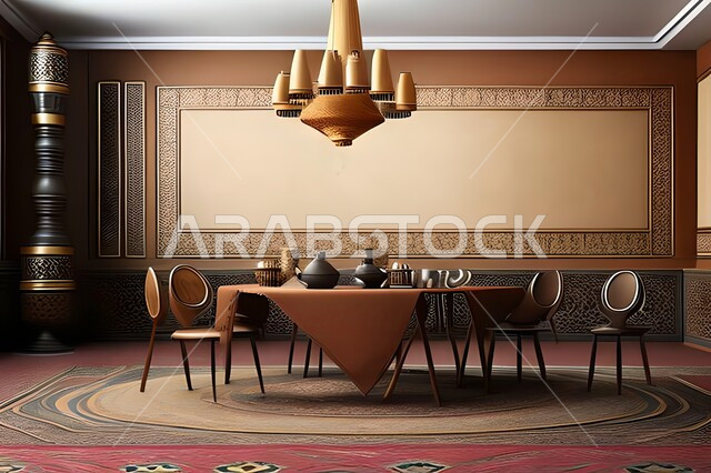 غرفة طعام بتصاميم عصرية راقية، ديكورات داخلية حديثة لغرفة سفرة, اثاث منزلي فاخر, شق وفلل سكنية