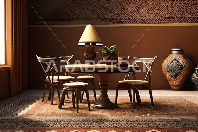 غرفة طعام بتصاميم عصرية راقية، ديكورات داخلية حديثة لغرفة سفرة, اثاث منزلي فاخر, شق وفلل سكنية