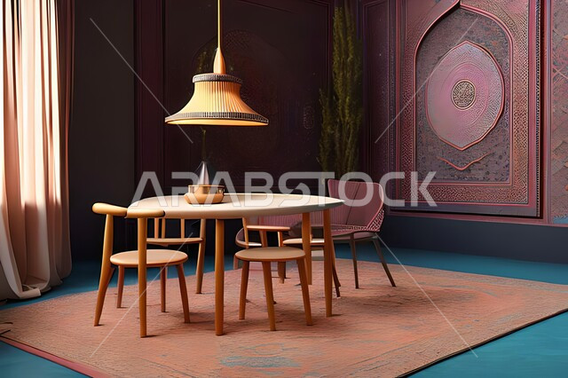 غرفة طعام بتصاميم عصرية راقية، ديكورات داخلية حديثة لغرفة سفرة, اثاث منزلي فاخر, شق وفلل سكنية