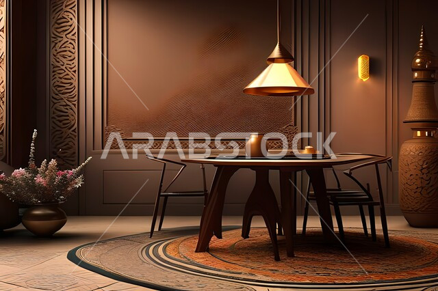 غرفة طعام بتصاميم عصرية راقية، ديكورات داخلية حديثة لغرفة سفرة, اثاث منزلي فاخر, شق وفلل سكنية