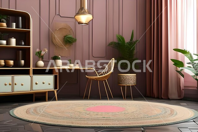 غرفة معيشة بتصاميم عصرية فاخرة، ديكورات منزلية داخلية، غرفة جلوس، أثاث منزلي راقي، تصاميم وديكورات حديثة، شقق وفلل سكنية