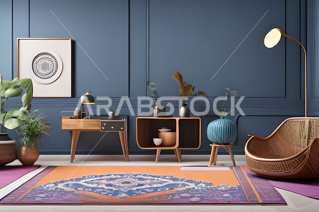 غرفة معيشة بتصاميم عصرية فاخرة، ديكورات منزلية داخلية، غرفة جلوس، أثاث منزلي راقي، تصاميم وديكورات حديثة، شقق وفلل سكنية