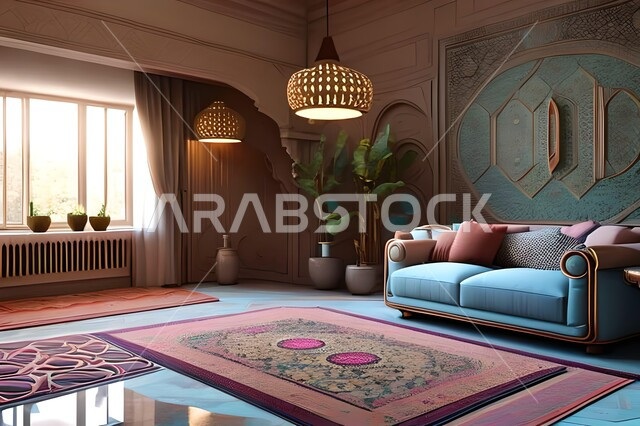 غرفة معيشة بتصاميم عصرية فاخرة، ديكورات منزلية داخلية، غرفة جلوس، أثاث منزلي راقي، تصاميم وديكورات حديثة، شقق وفلل سكنية