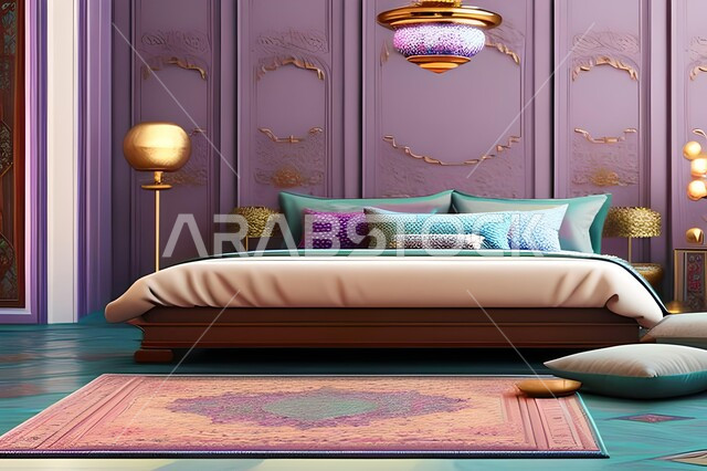 غرفة نوم بتصاميم عصرية فاخرة، ديكورات منزلية داخلية، غرفة نوم، أثاث منزلي راقي، تصاميم وديكورات حديثة، شقق وفلل سكنية، فنادق ومنتجعات فاخرة