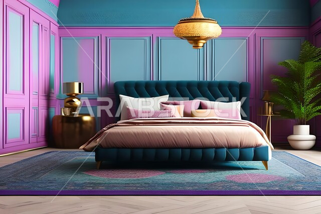 غرفة نوم بتصاميم عصرية فاخرة، غرفة نوم راقية، تصاميم وديكورات حديثة، أثاث منزلي، ديكورات منزلية داخلية، شقق وفلل سكنية، فنادق ومنتجعات فاخرة