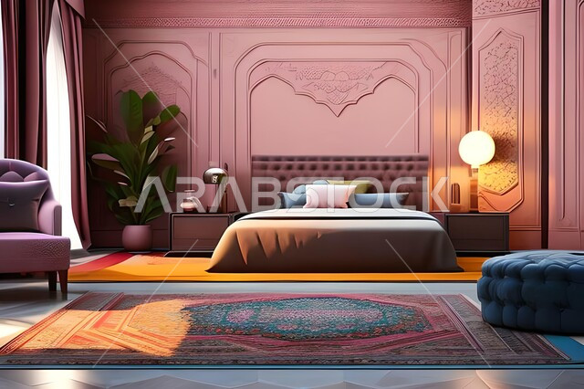 غرفة نوم بتصاميم عصرية فاخرة، غرفة نوم راقية، تصاميم وديكورات حديثة، أثاث منزلي، ديكورات منزلية داخلية، شقق وفلل سكنية، فنادق ومنتجعات فاخرة