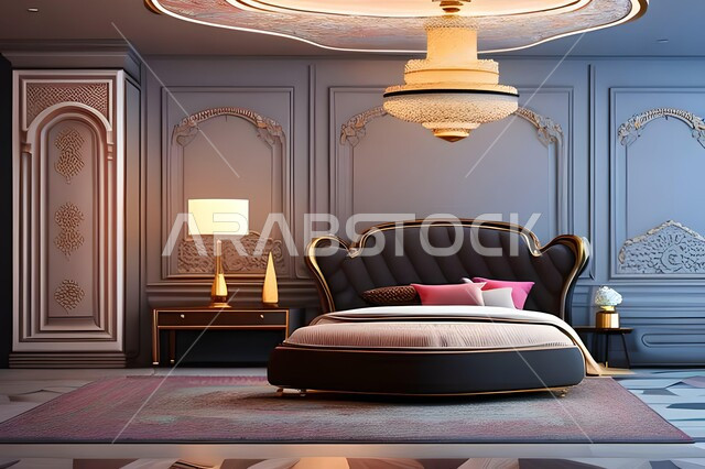 غرفة نوم بتصاميم عصرية فاخرة، غرفة نوم راقية، تصاميم وديكورات حديثة، أثاث منزلي، ديكورات منزلية داخلية، شقق وفلل سكنية، فنادق ومنتجعات فاخرة