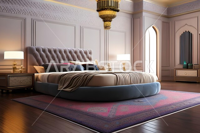 Bedroom with modern luxury designs, upscale bedroom, modern designs and decorations, home furnishings, interior home decorations, apartments and villas, luxury hotels and resorts