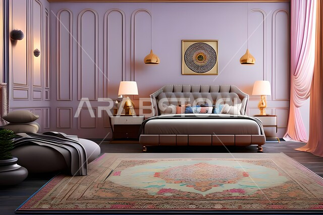 غرفة نوم بتصاميم عصرية فاخرة، غرفة نوم راقية، تصاميم وديكورات حديثة، أثاث منزلي، ديكورات منزلية داخلية، شقق وفلل سكنية، فنادق ومنتجعات فاخرة