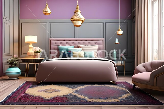 غرفة نوم بتصاميم عصرية فاخرة، غرفة نوم راقية، تصاميم وديكورات حديثة، أثاث منزلي، ديكورات منزلية داخلية، شقق وفلل سكنية، فنادق ومنتجعات فاخرة