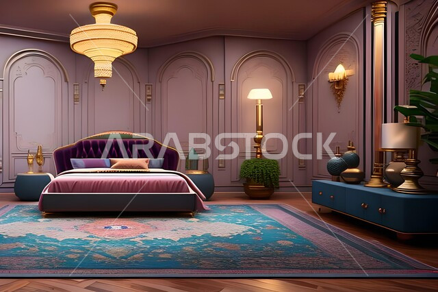 غرفة نوم بتصاميم عصرية فاخرة، شقق وفلل سكنية، تصاميم وديكورات حديثة، غرفة نوم راقية، أثاث منزلي، ديكورات منزلية داخلية، فنادق ومنتجعات فاخرة
