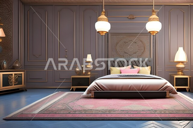 غرفة نوم بتصاميم عصرية فاخرة، شقق وفلل سكنية، تصاميم وديكورات حديثة، غرفة نوم راقية، أثاث منزلي، ديكورات منزلية داخلية، فنادق ومنتجعات فاخرة