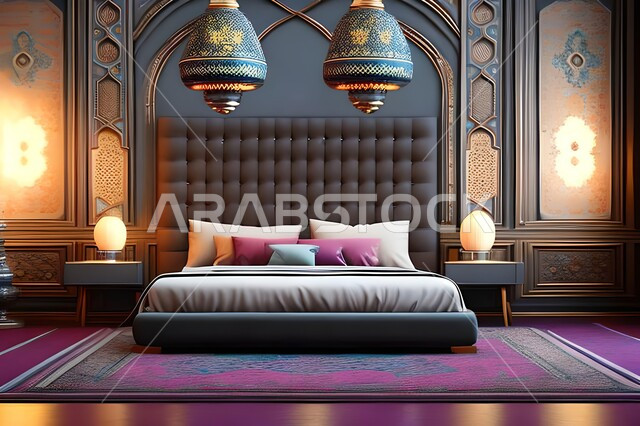 غرفة نوم بتصاميم عصرية فاخرة، شقق وفلل سكنية، تصاميم وديكورات حديثة، غرفة نوم راقية، أثاث منزلي، ديكورات منزلية داخلية، فنادق ومنتجعات فاخرة