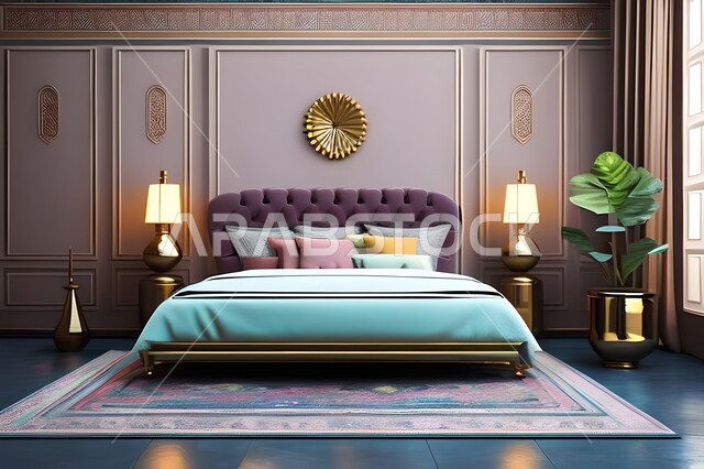 غرفة نوم بتصاميم عصرية فاخرة، شقق وفلل سكنية، تصاميم وديكورات حديثة، غرفة نوم راقية، أثاث منزلي، ديكورات منزلية داخلية، فنادق ومنتجعات فاخرة