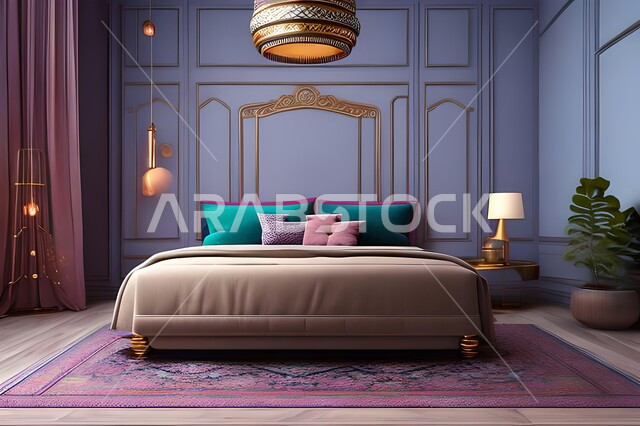 غرفة نوم بتصاميم عصرية فاخرة، شقق وفلل سكنية، تصاميم وديكورات حديثة، غرفة نوم راقية، أثاث منزلي، ديكورات منزلية داخلية، فنادق ومنتجعات فاخرة