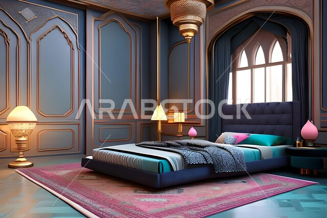 Bedroom with modern luxury designs, apartments and villas, modern designs and decorations, elegant bedroom, home furnishings, interior home decorations, luxury hotels and resorts
