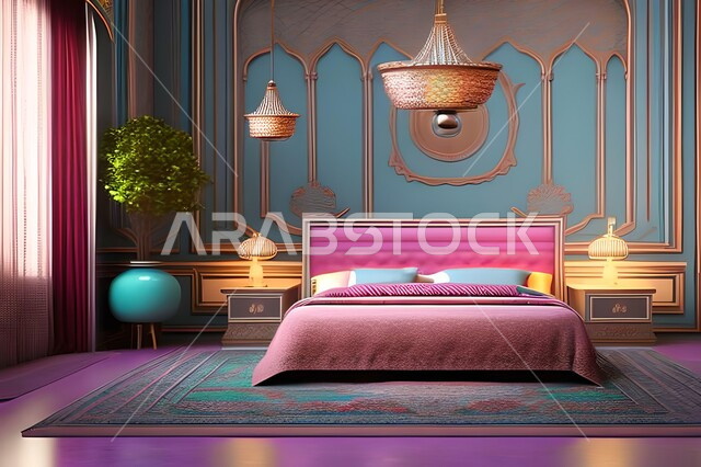 غرفة نوم بتصاميم عصرية فاخرة، شقق وفلل سكنية، تصاميم وديكورات حديثة، غرفة نوم راقية، أثاث منزلي، ديكورات منزلية داخلية، فنادق ومنتجعات فاخرة