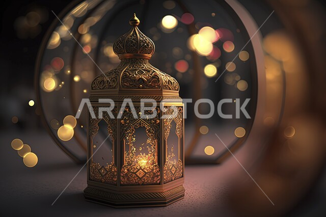 مصباح عربي تقليدي معدني، فانوس رمضان، تحف رمضانية، إضاءة وزينة شهر رمضان، الإحتفال بقدوم شهر رمضان، ديكورات وأنوار رمضانية، اجواء رمضانية