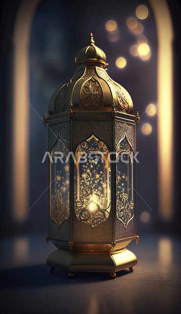 مصباح عربي تقليدي معدني، فانوس رمضان، ديكورات وأنوار رمضانية، إضاءة وزينة شهر رمضان، تحف رمضانية، الإحتفال بقدوم شهر رمضان، اجواء رمضانية