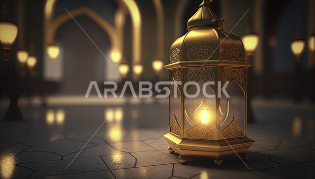 مصباح عربي تقليدي معدني، فانوس رمضان، تحف رمضانية، الإحتفال بقدوم شهر رمضان، إضاءة وزينة شهر رمضان، ديكورات وأنوار رمضانية، اجواء رمضانية