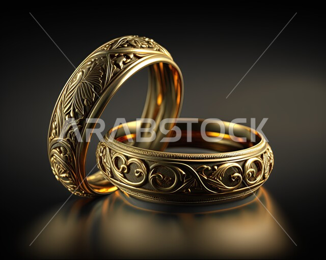 صورة مقربة لدبلة خطوبة، صناعة الحلي والذهب، خاتم زواج فاخر، الحلي والاكسسوارات، دبلة مصنوعة من الذهب