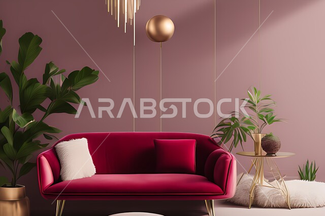 غرفة معيشه بتصاميم عصرية حديثه، غرفة جلوس , ديكورات داخليه،  تحف و إكسسوارات, أثاث منزلي راقي، تصاميم عصرية انيقة ، شقق وفلل سكنية ، ديكور داخلي , أشجار صناعية .