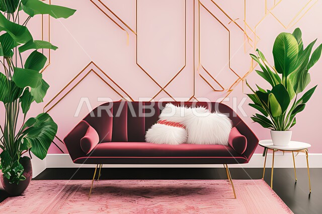 Living room with modern modern designs, living room, interior decorations, antiques and accessories, upscale home furniture, elegant modern ornate designs, apartments and villas, interior decor