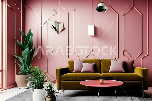 Living room with modern modern designs, living room, interior decorations , antiques and accessories, upscale home furniture, elegant modern ornate designs, apartments and villas, interior decor