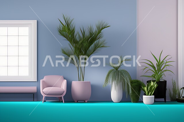 غرفة  بتصاميم عصرية حديثه ،  ديكورات داخليه، نباتات زينة , أثاث منزلي راقي، تصاميم عصرية انيقة ، شقق وفلل سكنية ، ديكور داخلي 