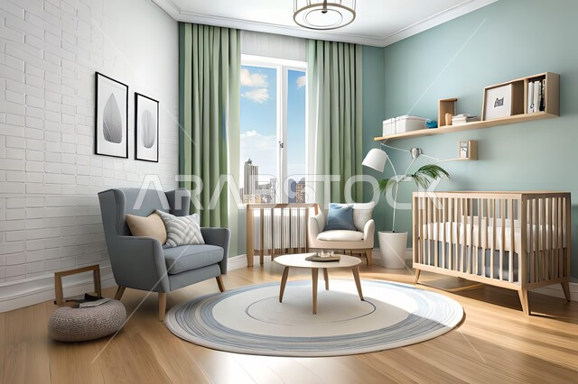 غرفة نوم أطفال بتصاميم عصرية حديثه،  إكسسوارات اطفال , أثاث منزلي راقي، تصاميم عصرية ، شقق وفلل سكنية ، ديكورات داخلية .